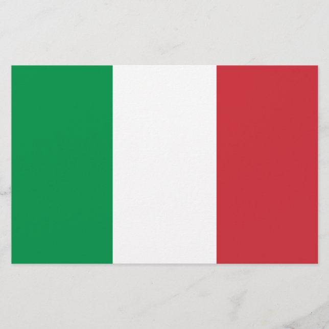 Italienische Flagge Briefpapier (Vorderseite)