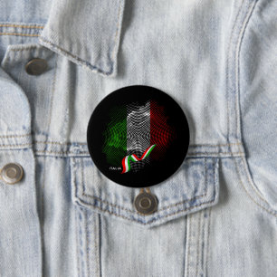 Italienische Flagge Button