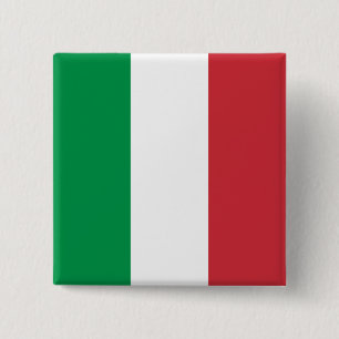 Italienische Flagge Button