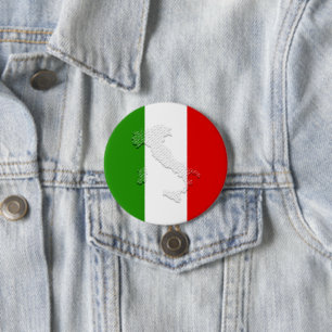 Italienische Flagge Button