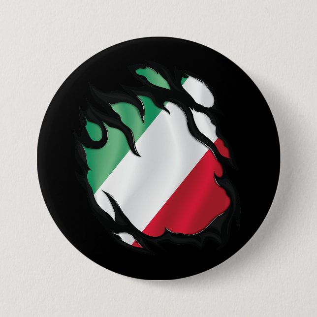 Italienische Flagge Button (Vorderseite)