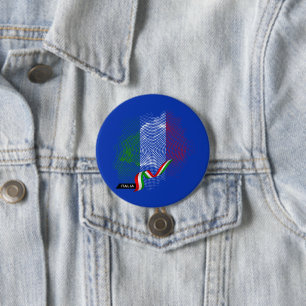 Italienische Flagge Button