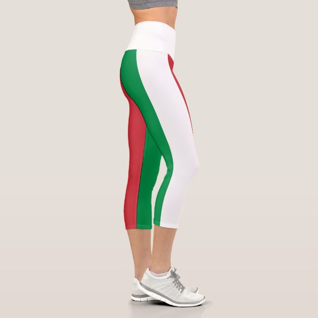 Italienische Flagge Capri Leggings (Rechts)