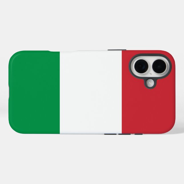 Italienische Flagge Case-Mate iPhone Hülle (Rückseite (Horizontal))