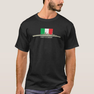 Italienische Flagge: Conte di Cavour italienische  T-Shirt