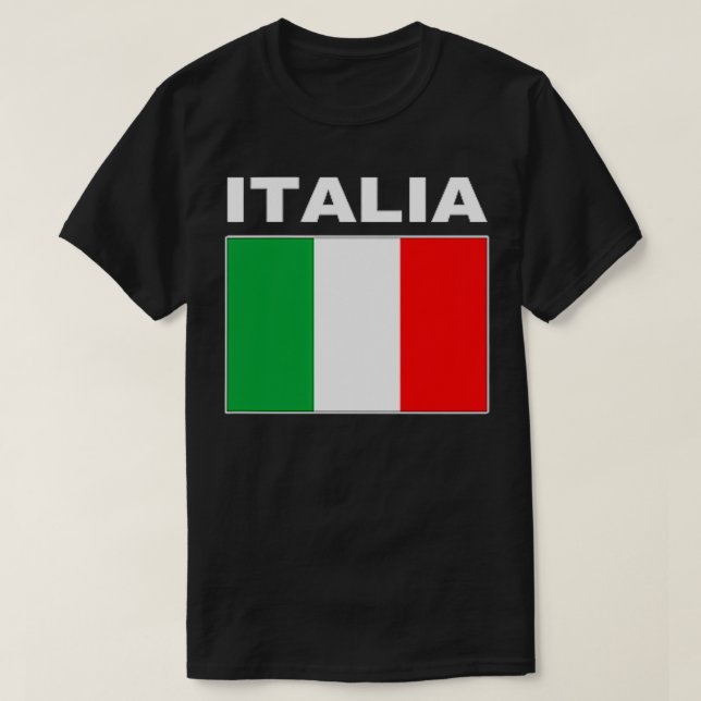 Italienische Flagge Cool Italienische Flaggen Gesc T-Shirt (Design vorne)