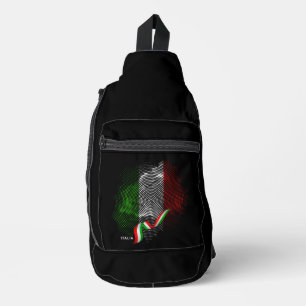 Italienische Flagge Crossbody Bag