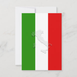 Italienische Flagge Dankeskarte
