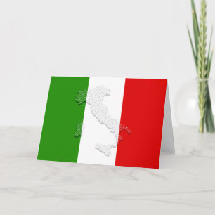 Italienische Flagge Dankeskarte