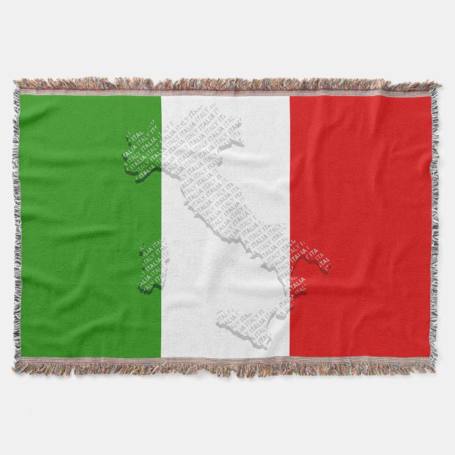 Italienische Flagge Decke (Vorderseite)