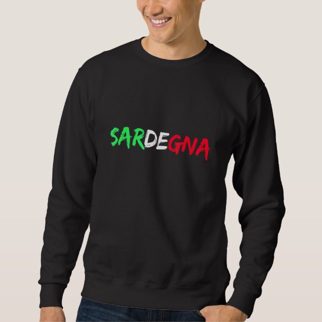 Italienische Flagge der Region Sardegna Sweatshirt (Vorderseite)