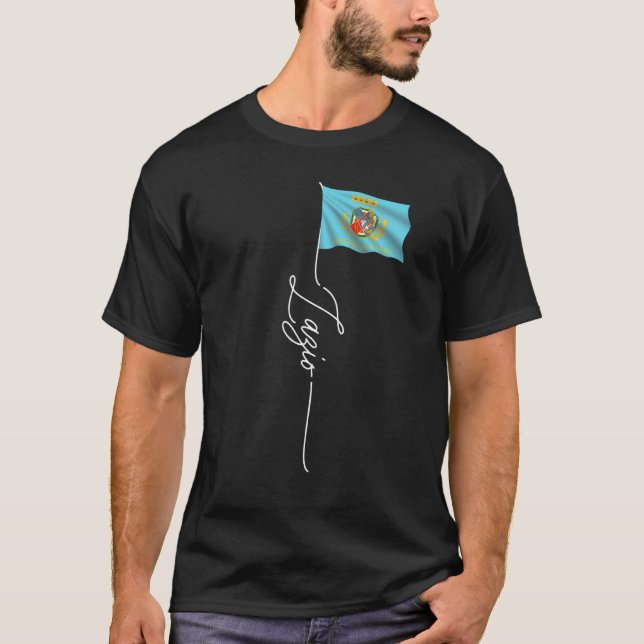 Italienische Flagge des Großherzogtums Latium - Fl T-Shirt (Vorderseite)