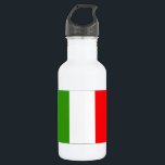 Italienische Flagge Edelstahlflasche<br><div class="desc">Flagge Italiens</div>