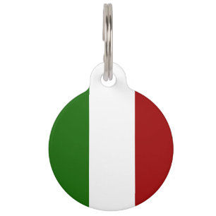 Italienische Flagge-Emblem Haustiermarke