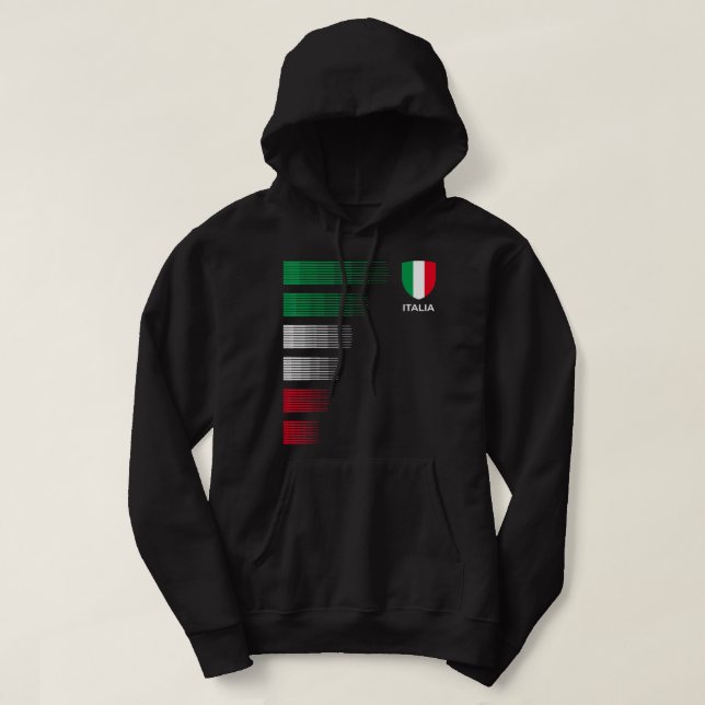 Italienische Flagge - Emblem - Italienische Herkun Hoodie (Design vorne)