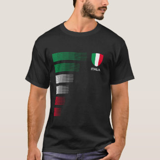 Italienische Flagge Emblem Italienischer Stolz Her T-Shirt