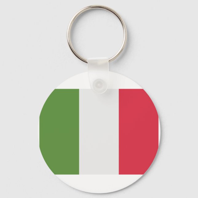 Italienische Flagge - Emoji-Twitter Schlüsselanhänger (Vorderseite)