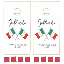 Italienische Flagge Familienzusammenkunft