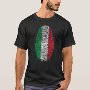Italienische Flagge Fingerabdruck in meinem DNS fü T-Shirt