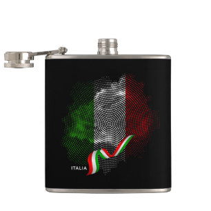 Italienische Flagge Flachmann