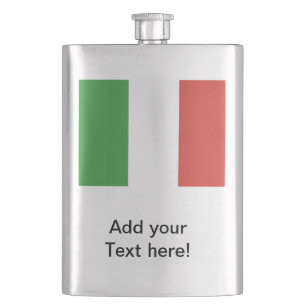 Italienische Flagge Flachmann