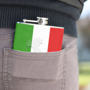 Italienische Flagge Flachmann