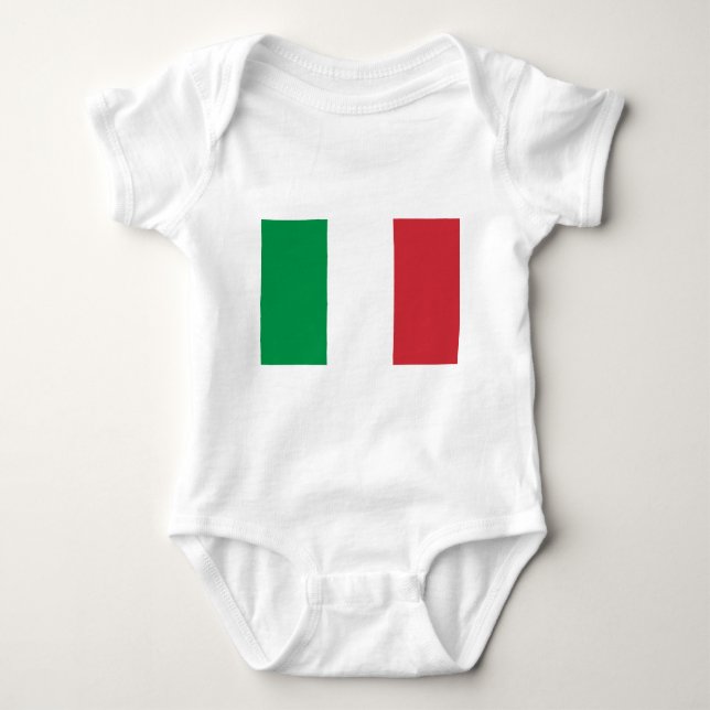 Italienische Flagge - Flagge von Italien - Italien Baby Strampler (Vorderseite)
