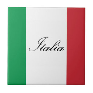 Italienische Flagge - Flagge von Italien - Italien Fliese