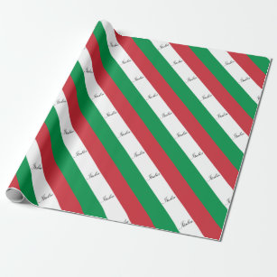 Italienische Flagge - Flagge von Italien - Italien Geschenkpapier