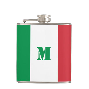 Italienische Flagge Flasche Flachmann