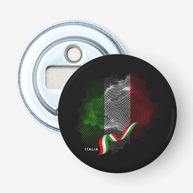 Italienische Flagge Flaschenöffner (Vorderseite)