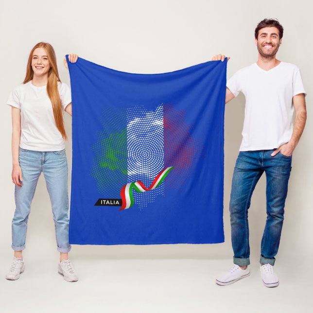 Italienische Flagge Fleecedecke (Beispiel)