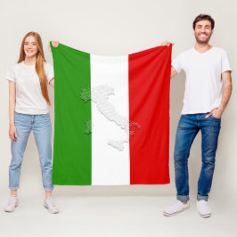 Italienische Flagge Fleecedecke