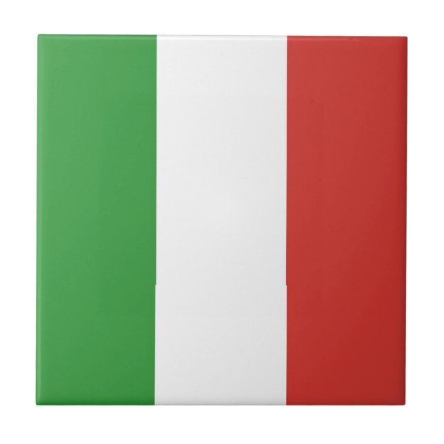 Italienische Flagge Fliese (Vorderseite)