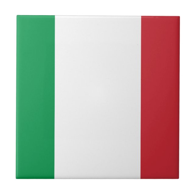 Italienische Flagge Fliese (Vorderseite)