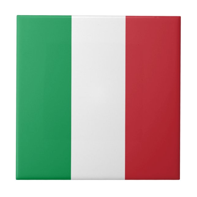 Italienische Flagge Fliese (Vorderseite)
