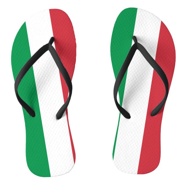 Italienische Flagge Flip Flops (Fußbett)