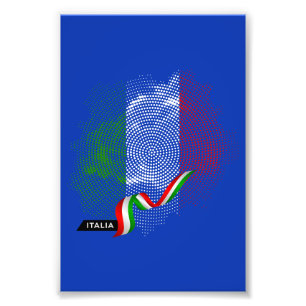 Italienische Flagge Fotodruck