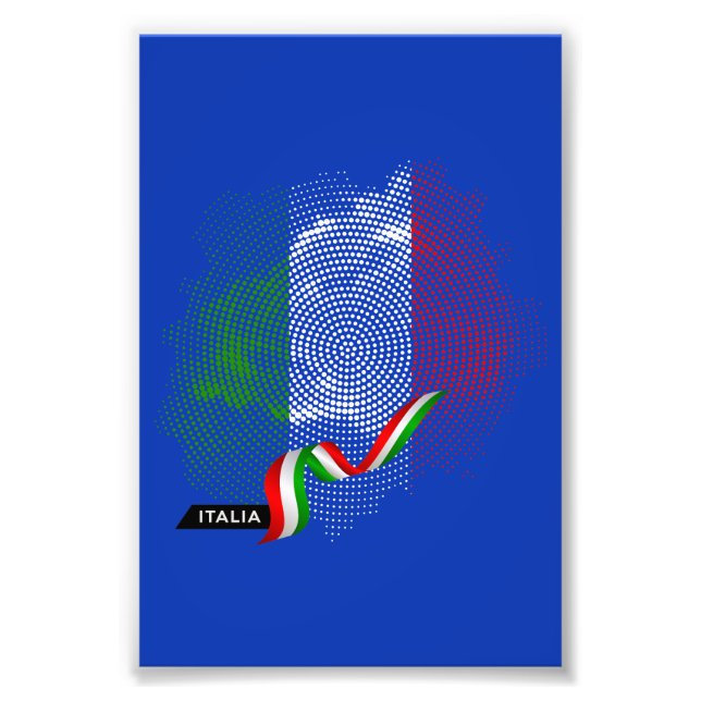 Italienische Flagge Fotodruck (Vorne)