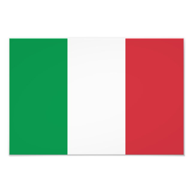 Italienische Flagge Fotodruck (Vorne)
