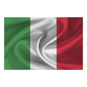 Italienische Flagge Fotodruck