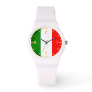 Italienische Flagge für das Gold Dial Armbanduhr