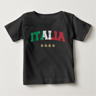 Italienische Flagge für Fußball-Shirt Baby T-shirt