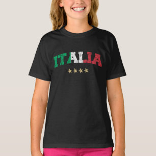 Italienische Flagge für Fußball-Shirt T-Shirt