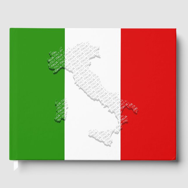 Italienische Flagge Gästebuch (Vorderseite)