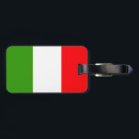 Italienische Flagge Gepäckanhänger<br><div class="desc">Flagge Italiens</div>