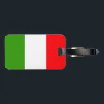 Italienische Flagge Gepäckanhänger<br><div class="desc">Flagge Italiens</div>