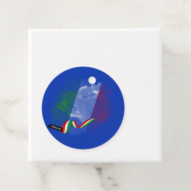 Italienische Flagge Geschenkanhänger (Beispiel)