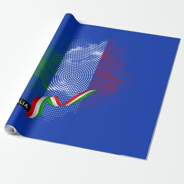 Italienische Flagge Geschenkpapier (Ungerollt)