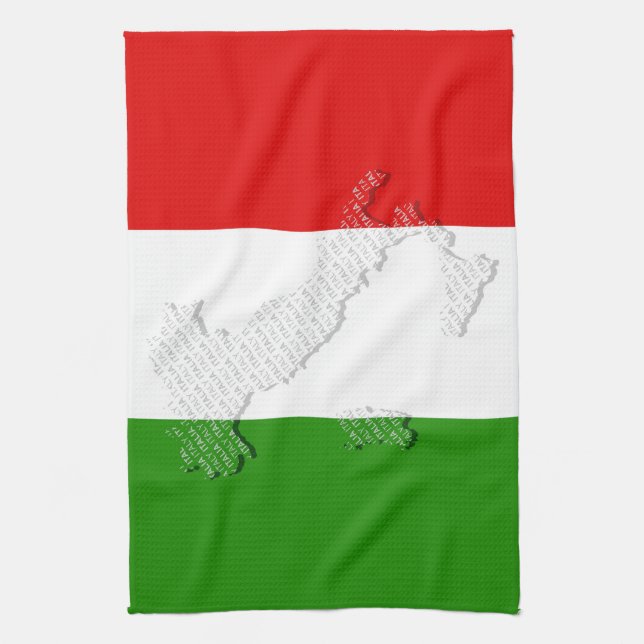 Italienische Flagge Geschirrtuch (Vertikal)